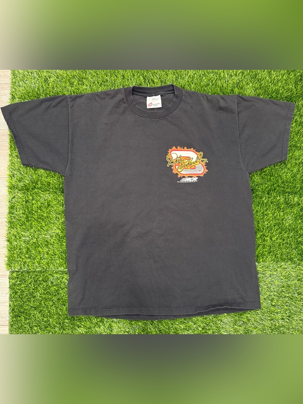 Vintage Competitors View Dale Earnhardt Man In Black #3 NASCAR T-Shirt XL Black